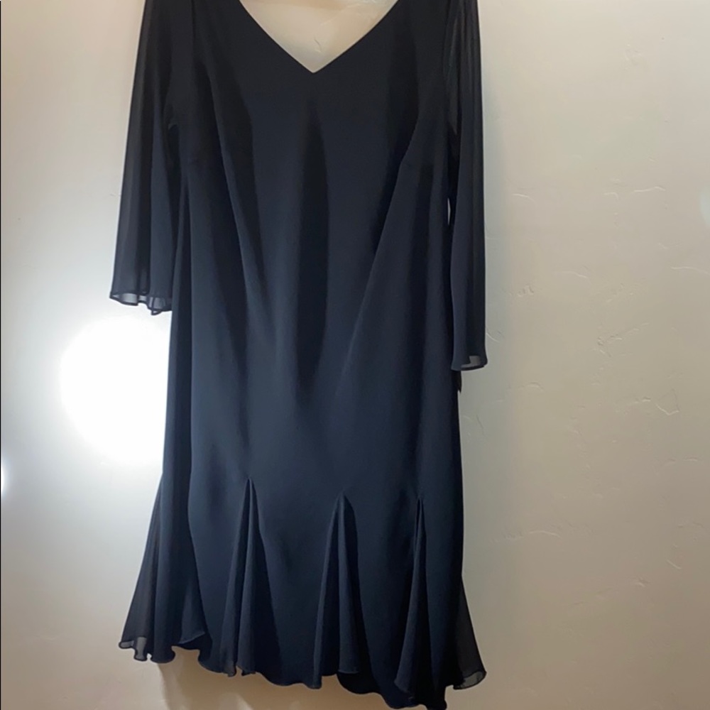 S.L. Fashions Black Dress Pullover Size 20W NWT